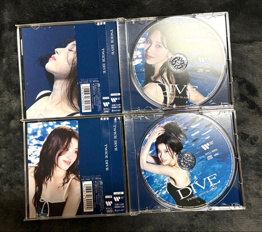 TWICE JAPAN 5th ALBUM DIVE CD サナ盤 ミナ盤