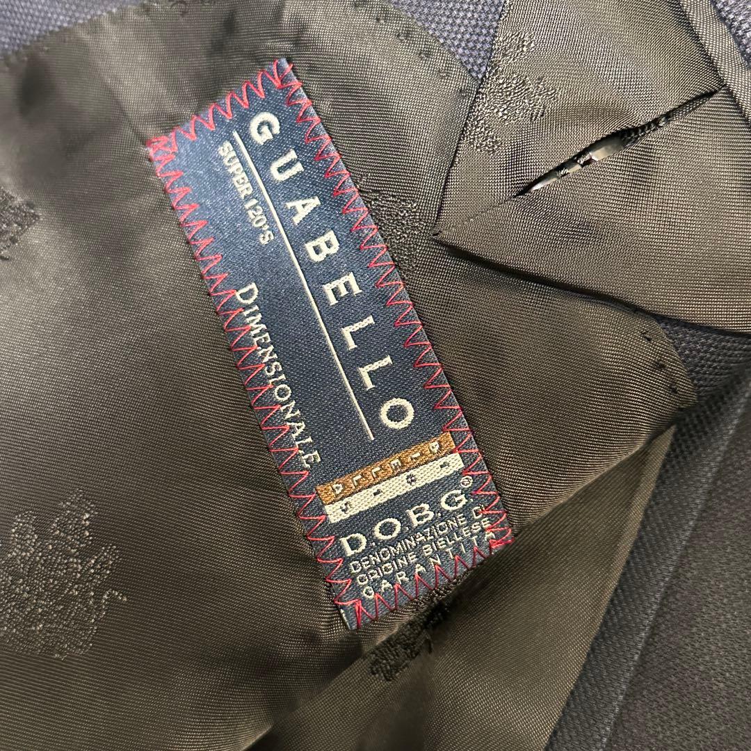 OLD ENGLAND 高級イタリア生地 GUABELLO 紺ブレ テーラード