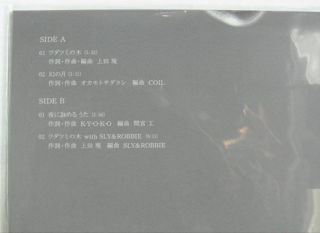 [未使用品 アナログレコード 12インチ 黒盤]　元ちとせ　ワダツミの木