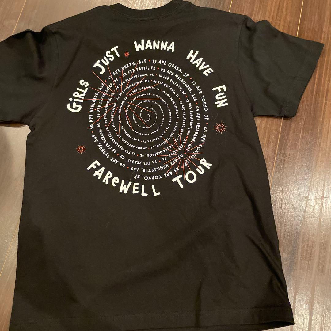 Cyndi Lauper ブラック Tシャツ S