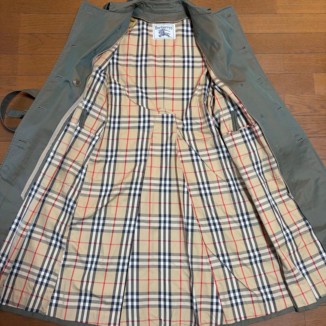 BURBERRYバーバリー 90sトレンチコートライナー付き 玉虫色