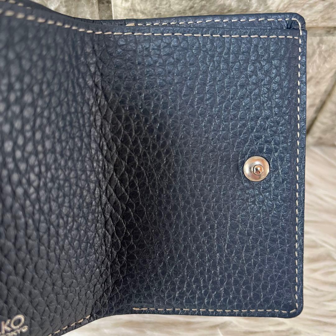 【美品】WAKO 銀座和光　レザー　三つ折り財布　ミニ財布