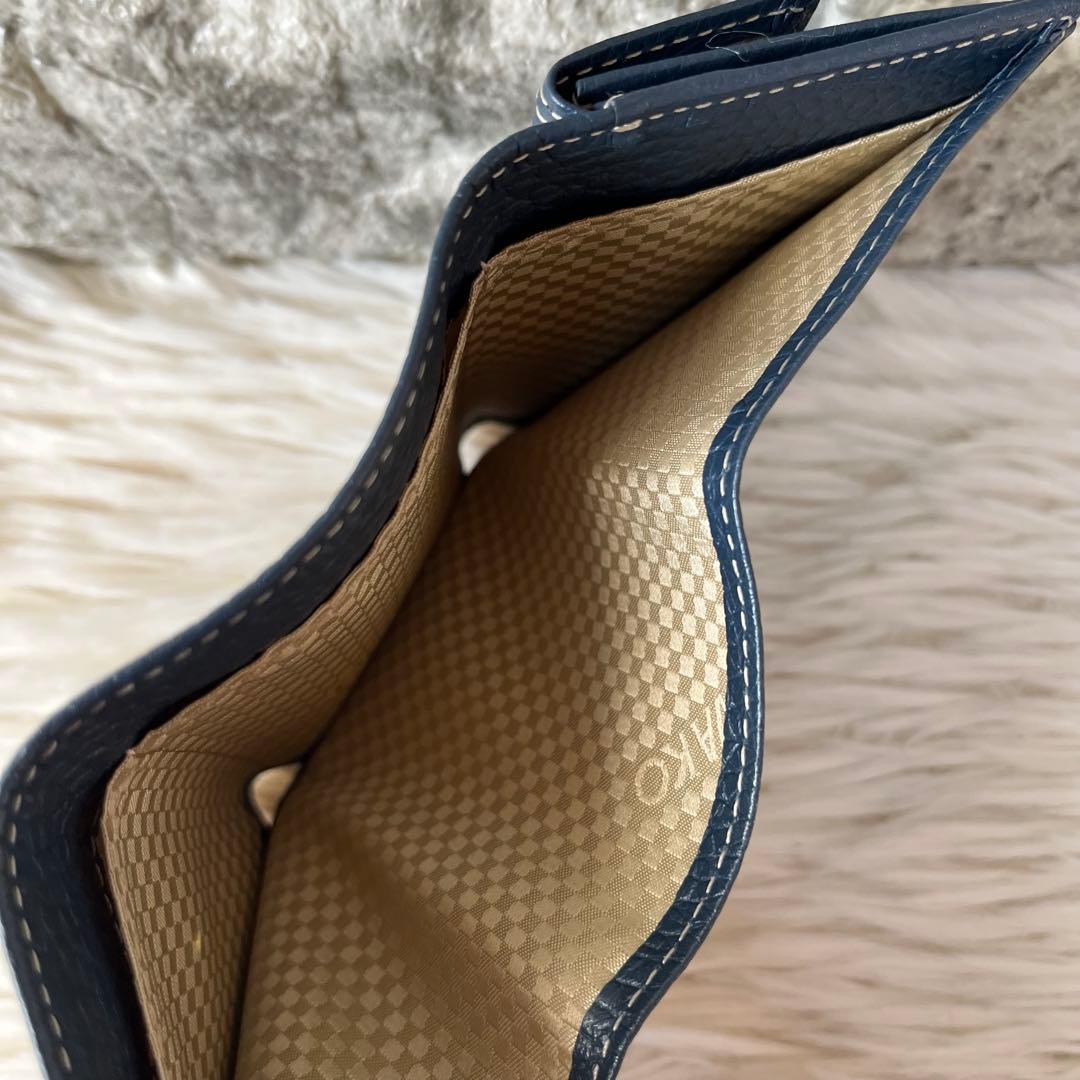 【美品】WAKO 銀座和光　レザー　三つ折り財布　ミニ財布