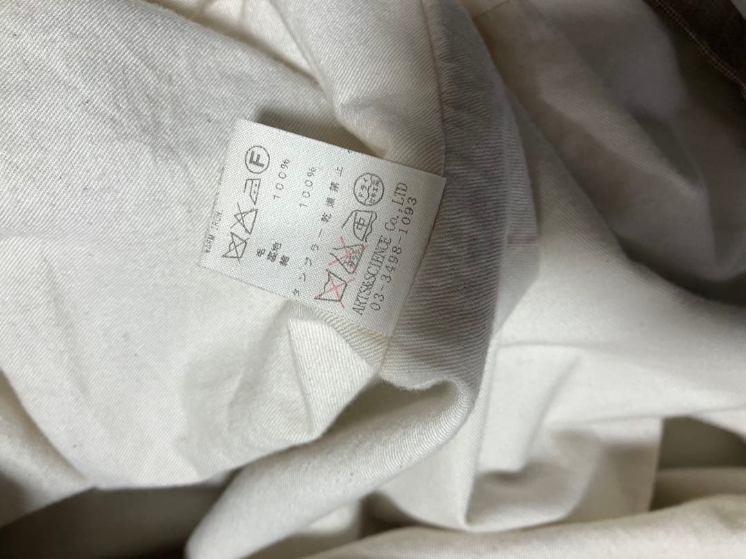 アーツアンドサイエンス　パッカリングジャケット　size3