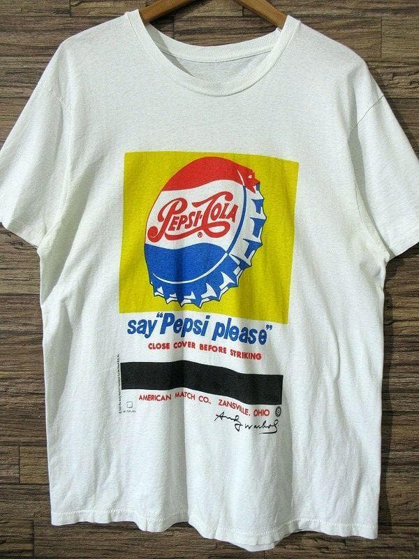 専用　ペプシ コーラ ノイエス美術館 アート 染み込みプリント Tシャツ
