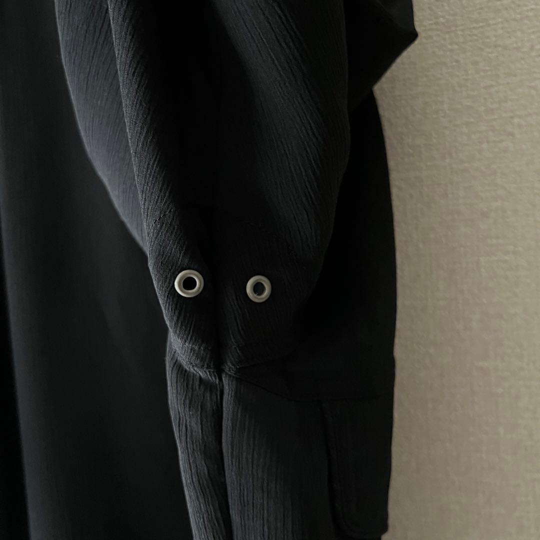 MCM シアーブルゾン　ブラック　ジャケット　Lサイズ　透け感　美品