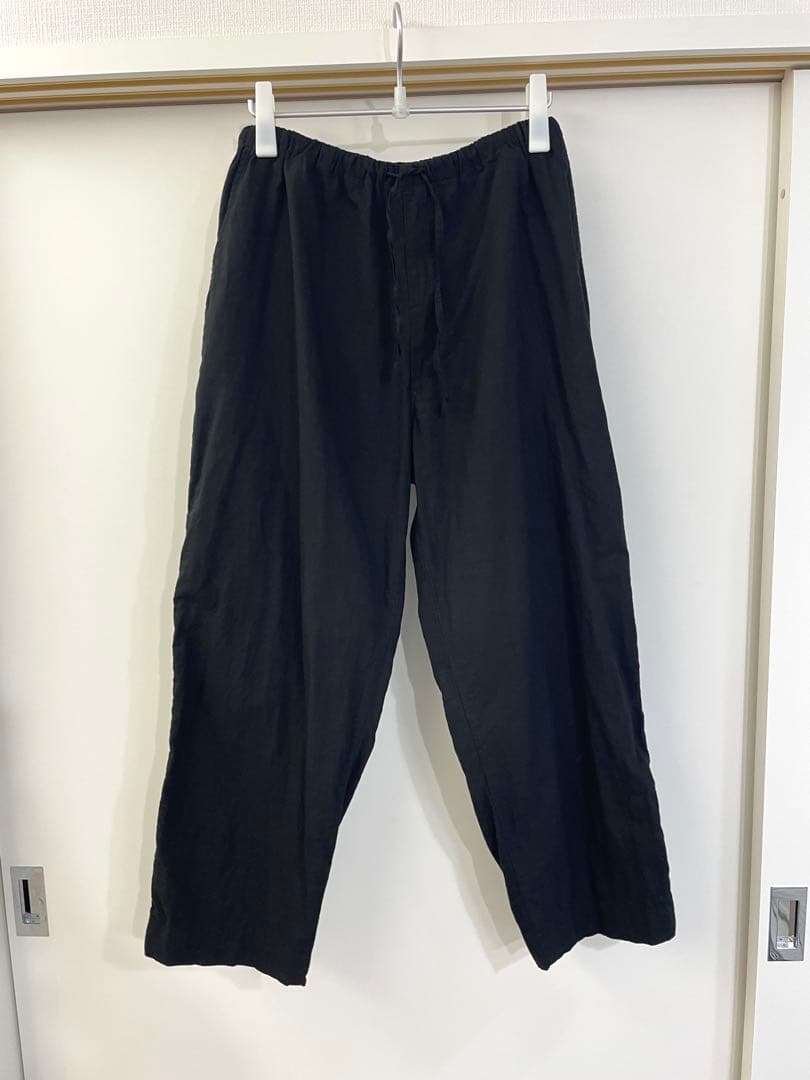 25SS COMOLI KHADIコットン ドローストリングパンツ