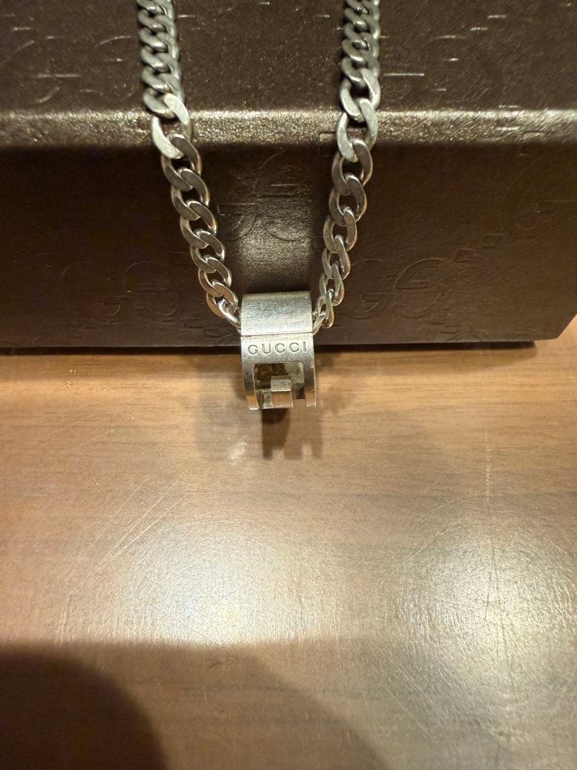 GUCCI シルバー925 リングチェーンネックレス