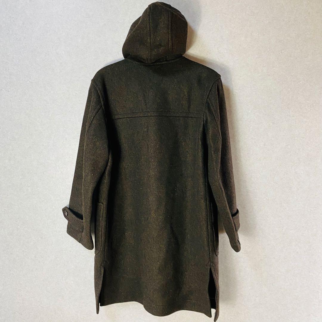 VAN JACKET ウールダッフルコート ブラウン フード付きL