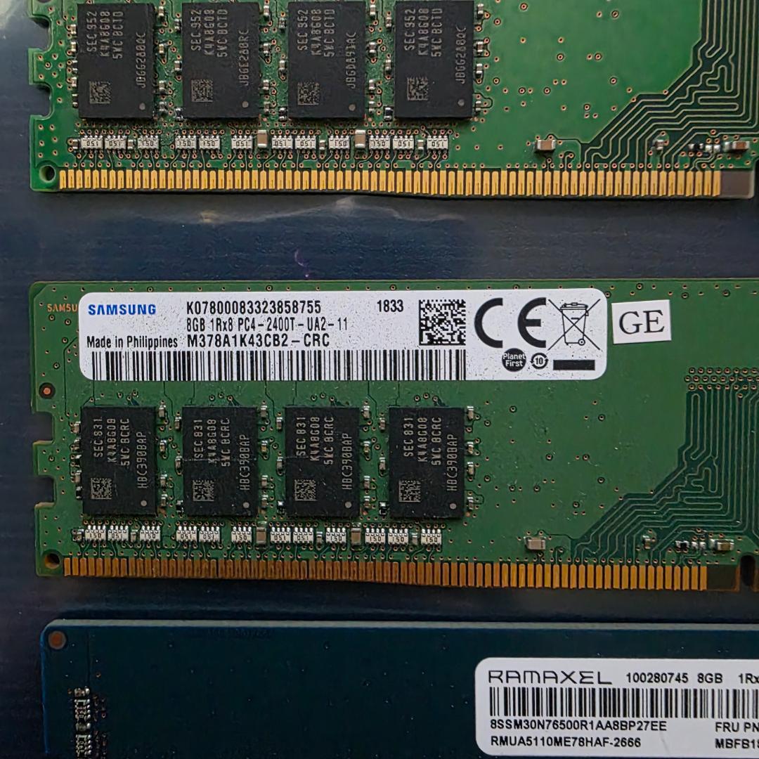 メモリ DDR4 72GB 8GB×9枚セット