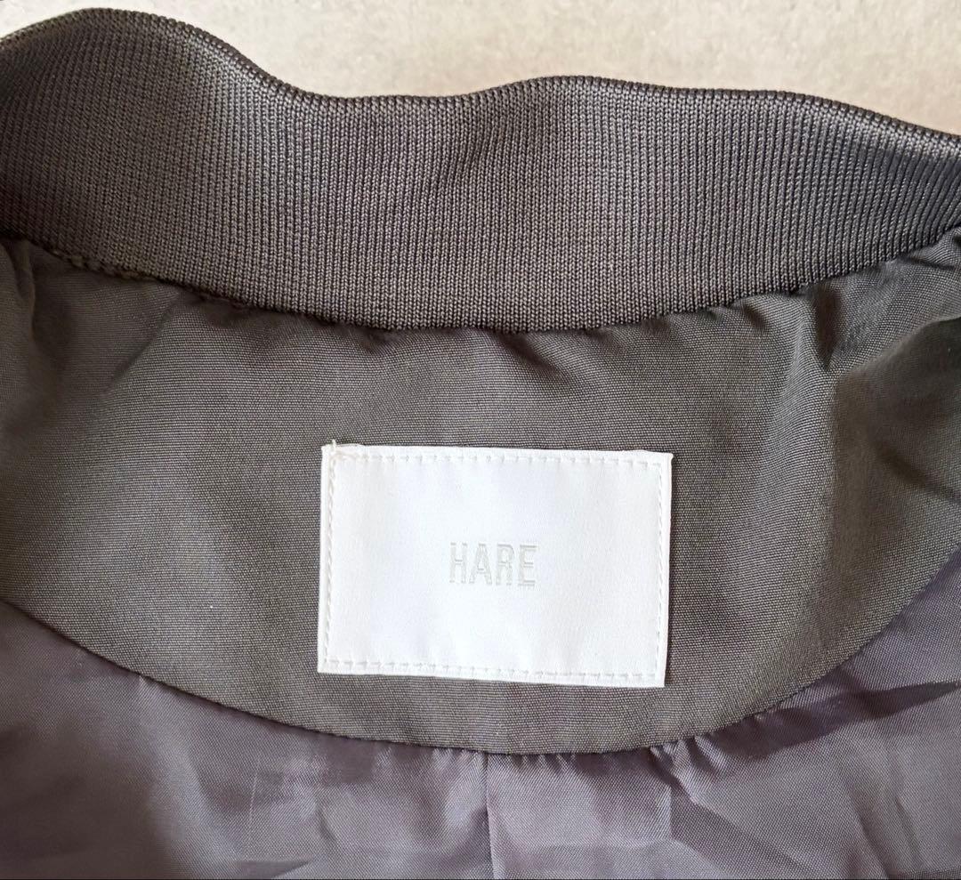 HARE ハレ MA-1ブルゾンライクロングコート ジャケット アウター