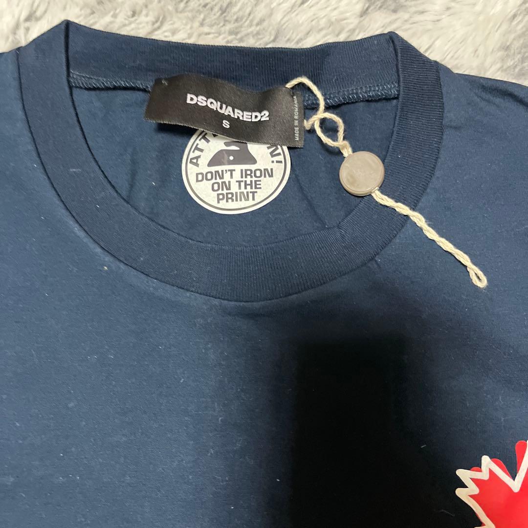 ディースクエアード Tシャツ ネイビー サイズS