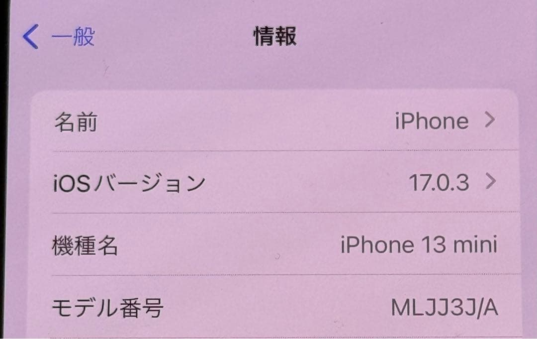 お値下げ2/9 iPhone 13 mini 256 GB SIMフリー