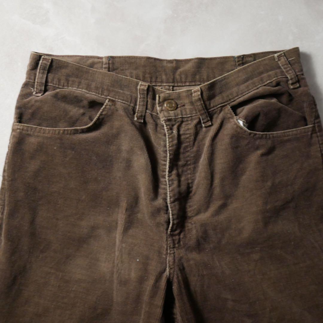 Levi's 70s コーデュロイパンツ ブラウン 646 33