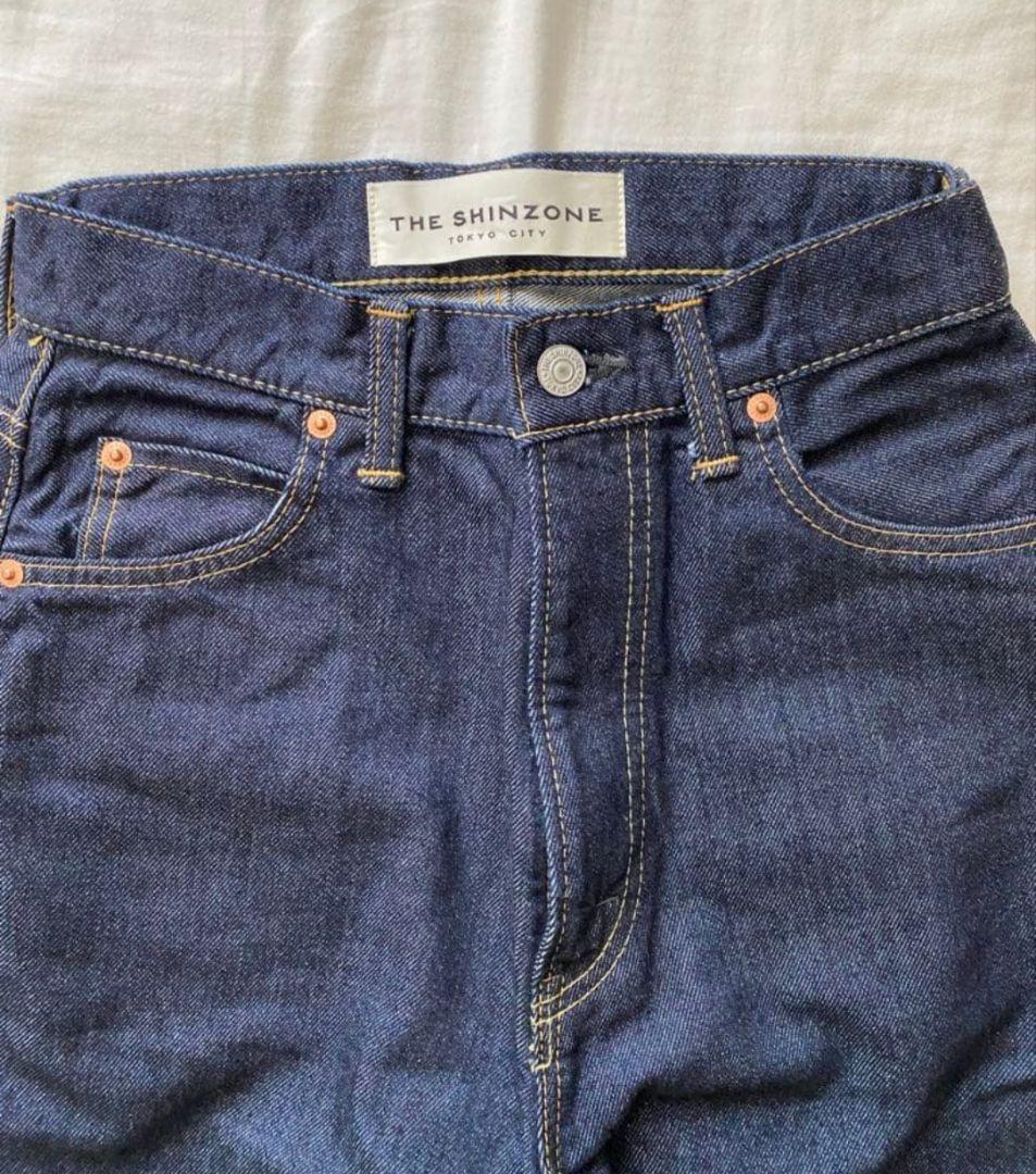 《美品》Shinzone シンゾーン♥MARILYN DENIM♥38 ネイビー