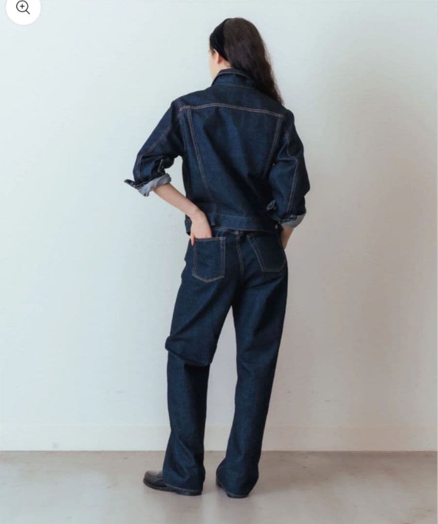 《美品》Shinzone シンゾーン♥MARILYN DENIM♥38 ネイビー