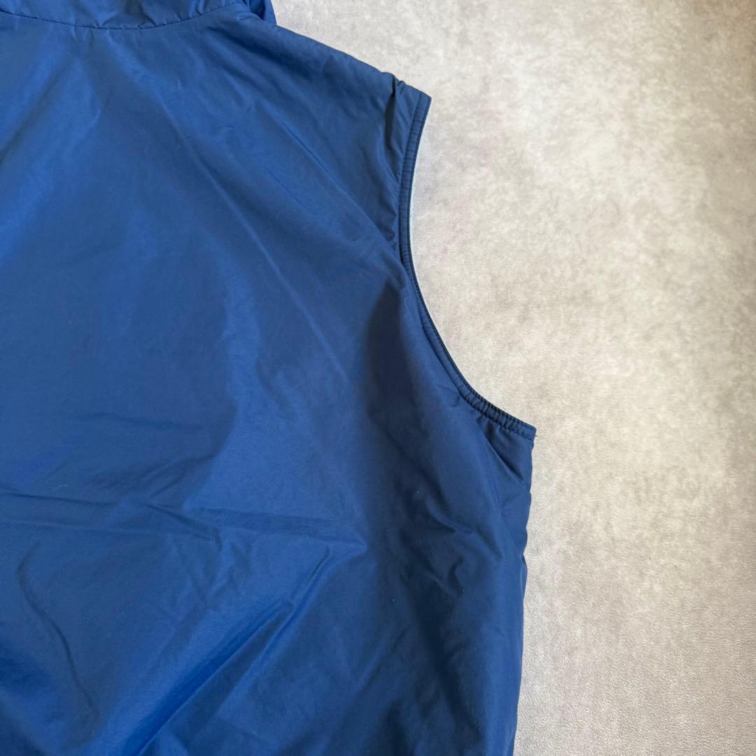 90s パタゴニア シェルドシンチラベスト USA製 XL ブルー 企業ロゴ