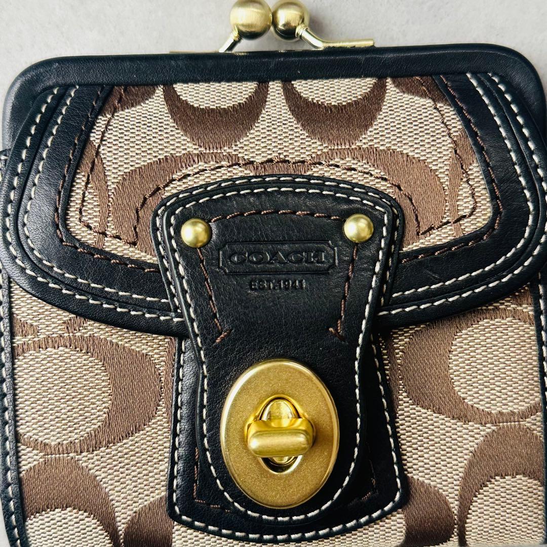 希少✨COACH Signature Legacy Folding wallet