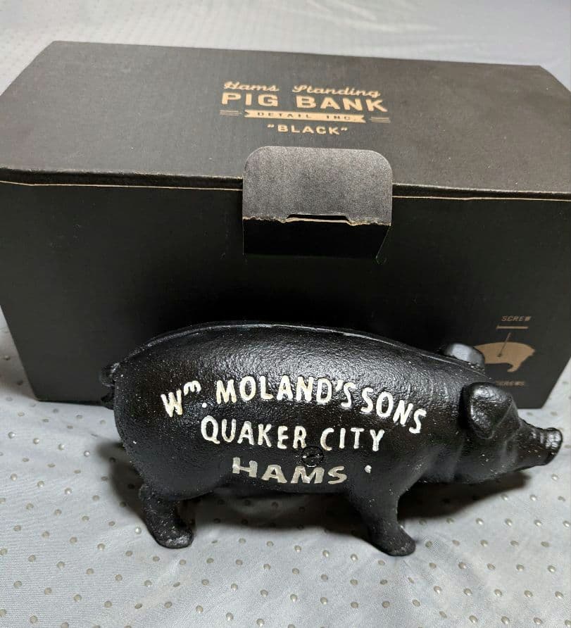セール【新品】Hams PIG BANK ハムズバンク　アンティーク　貯金箱