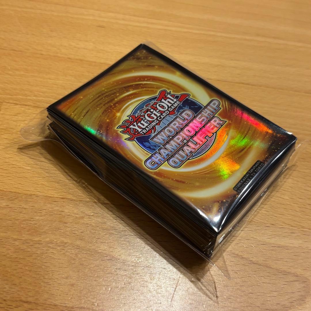 遊戯王 スリーブ wcq 84枚　トレーディングカード プロテクター　中古品