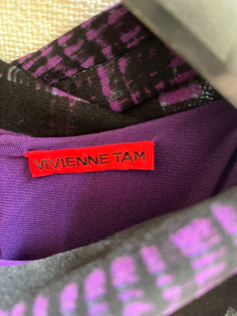 VIVIENNE TAM ワンピース 黒と紫