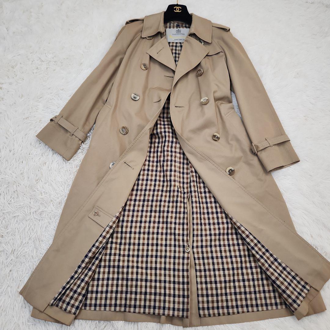 Aquascutum アクアスキュータム トレンチコート イングランド　アクア5