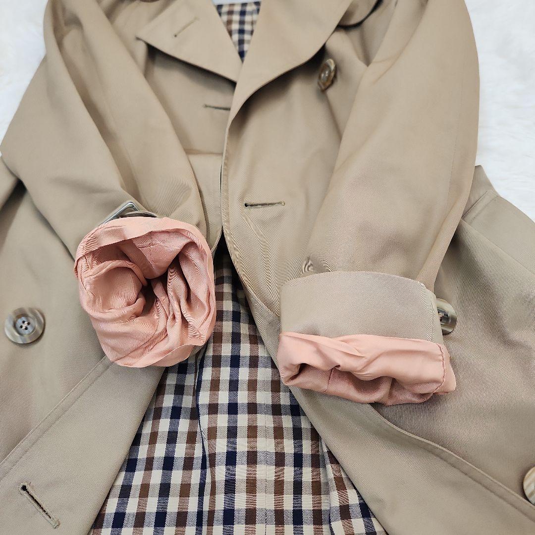 Aquascutum アクアスキュータム トレンチコート イングランド　アクア5
