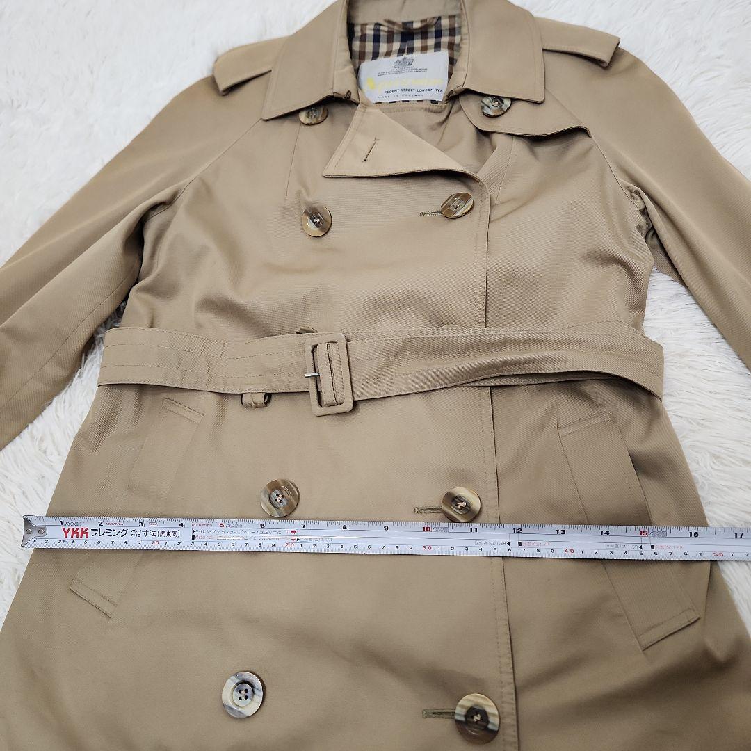 Aquascutum アクアスキュータム トレンチコート イングランド　アクア5