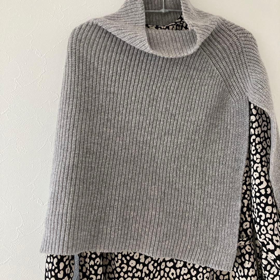 relume別注【TWEEDMILL/ツイードミル】スリットニットポンチョ