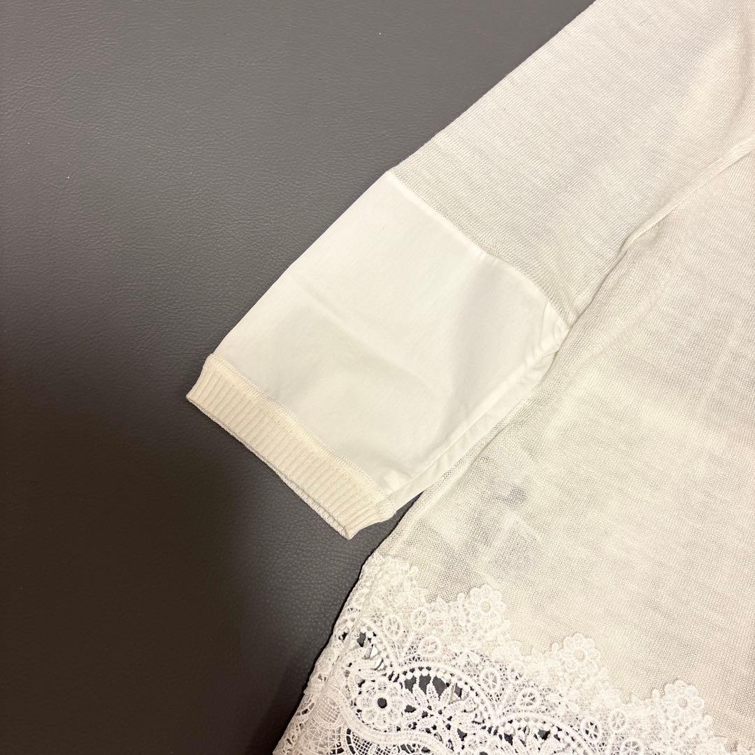 【新品✨定価6.5万】TOKUKO 1erVOL レース ロングカーディガン 麻