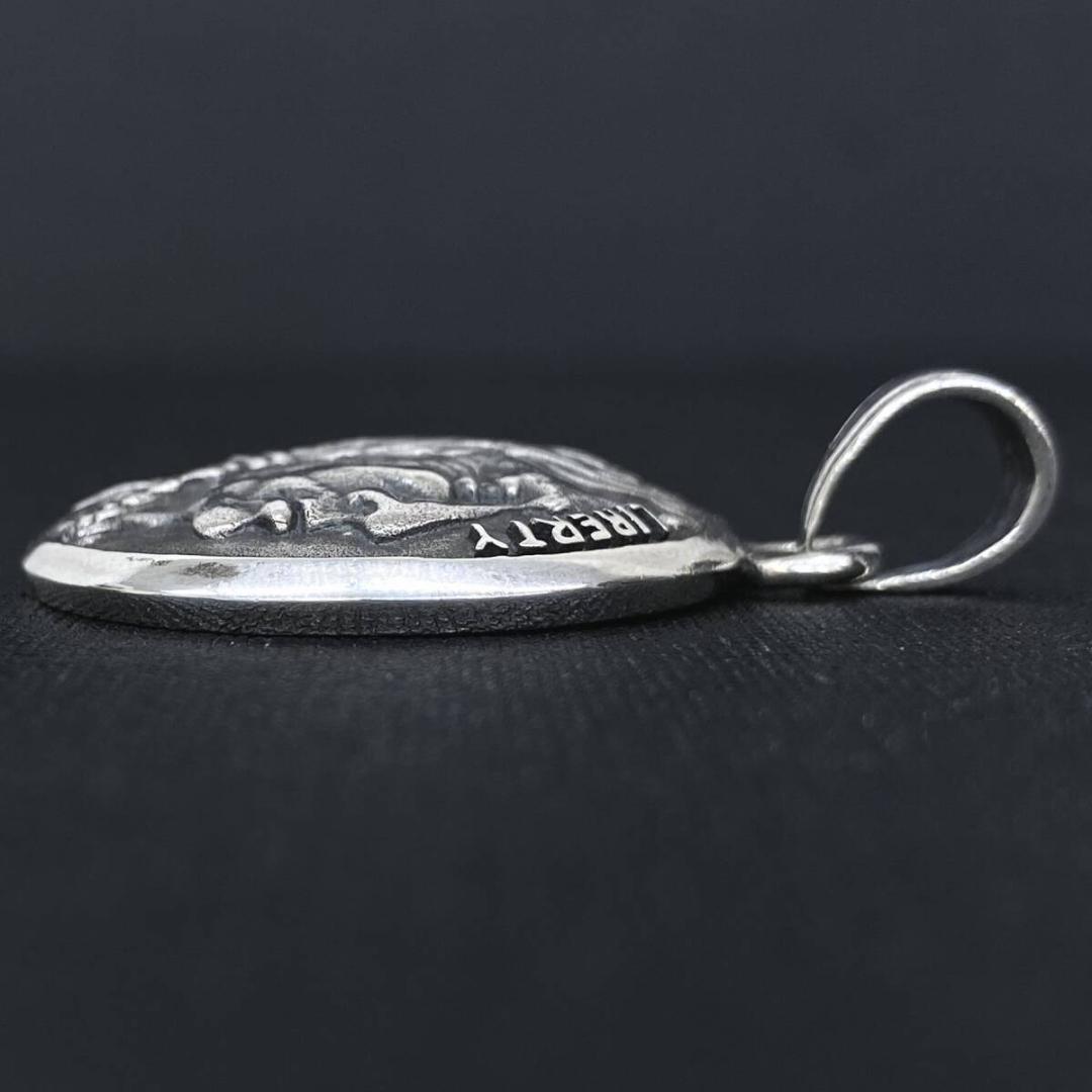美品 SAAD シルバー フェザー リバティー インディアンコンチョ ペンダント