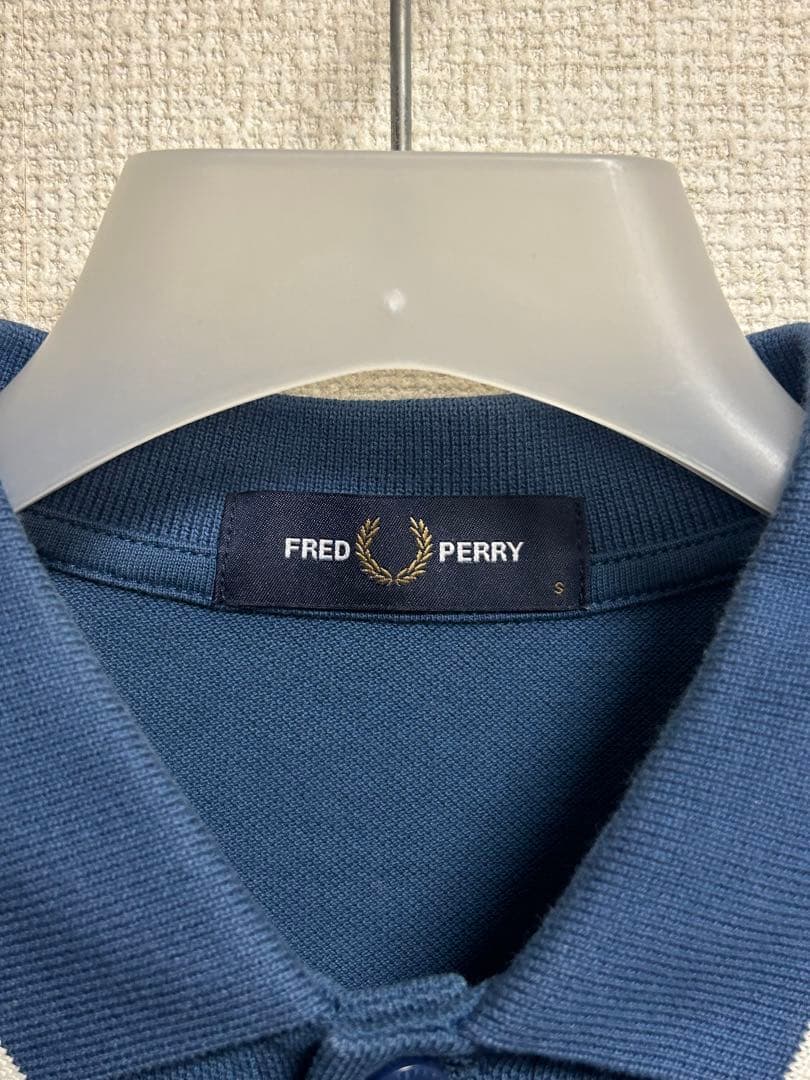 FRED PERRY M3600 ロゴ刺繍 ポロシャツ Sサイズ