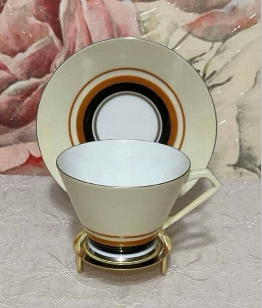 オールドノリタケ　カップ&ソーサー　明治大正時代＋写真14カップ&ソーサー立て