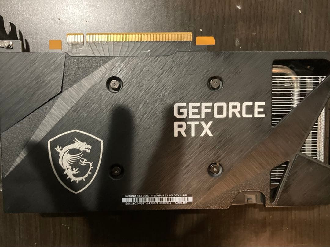 ジャンク品 MSI GeForce RTX3060ti