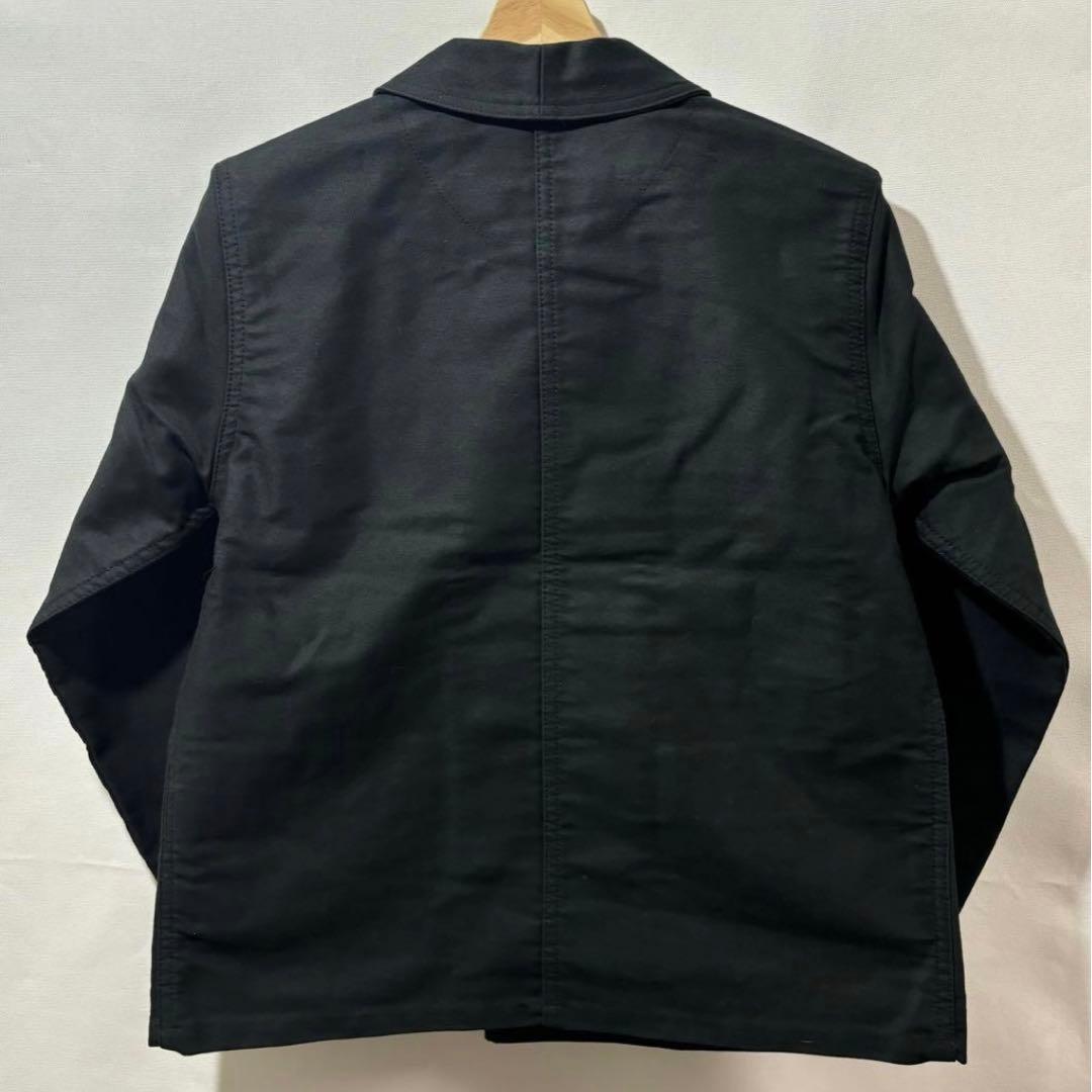 le sans pareil モールスキン ブラック ダブル カバーオール 36