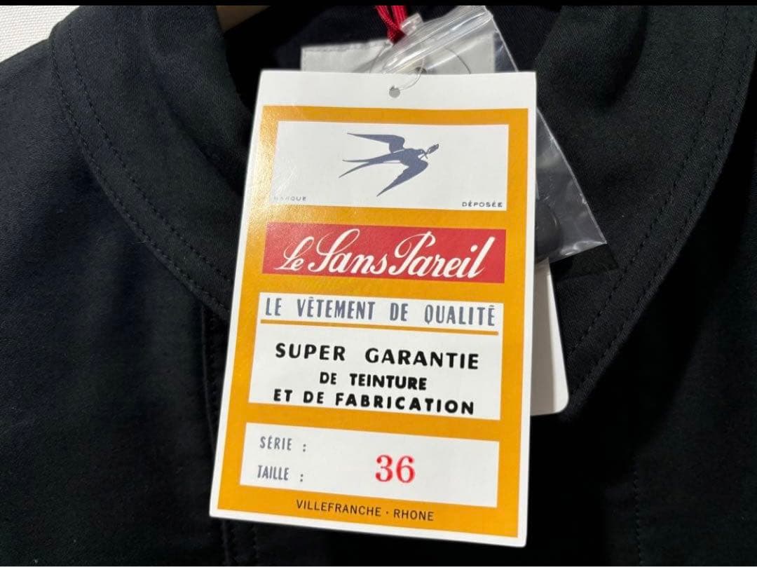le sans pareil モールスキン ブラック ダブル カバーオール 36
