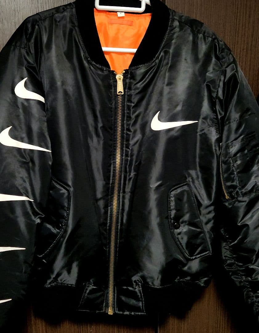 NIKE 2枚 セット MA-1 ナイキ ウーヴン ボンバー ジャケット アップ