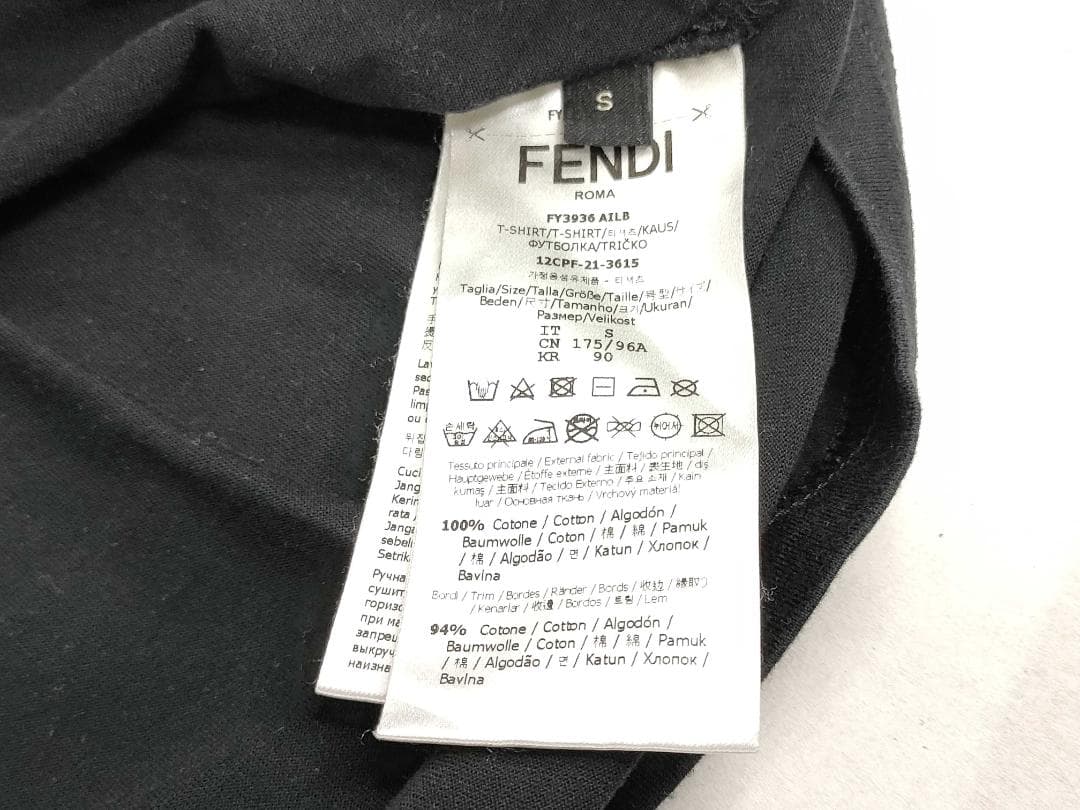 【美品】FENDI フェンディ Tシャツ 半袖カットソー メンズ S