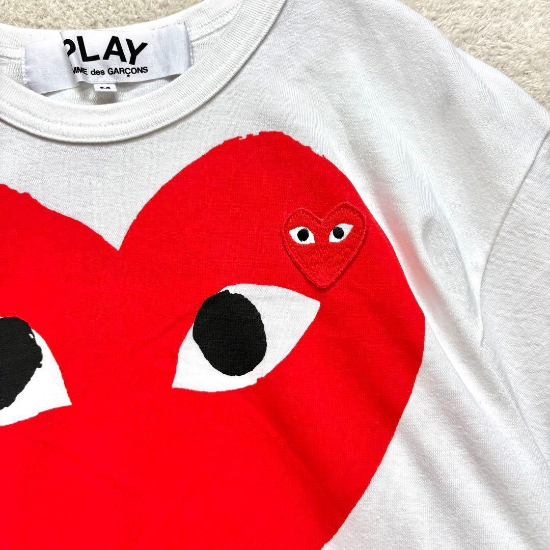 【プレイコムデギャルソン】Tシャツ　赤ハート　Tシャツ　近年モデル　コットン