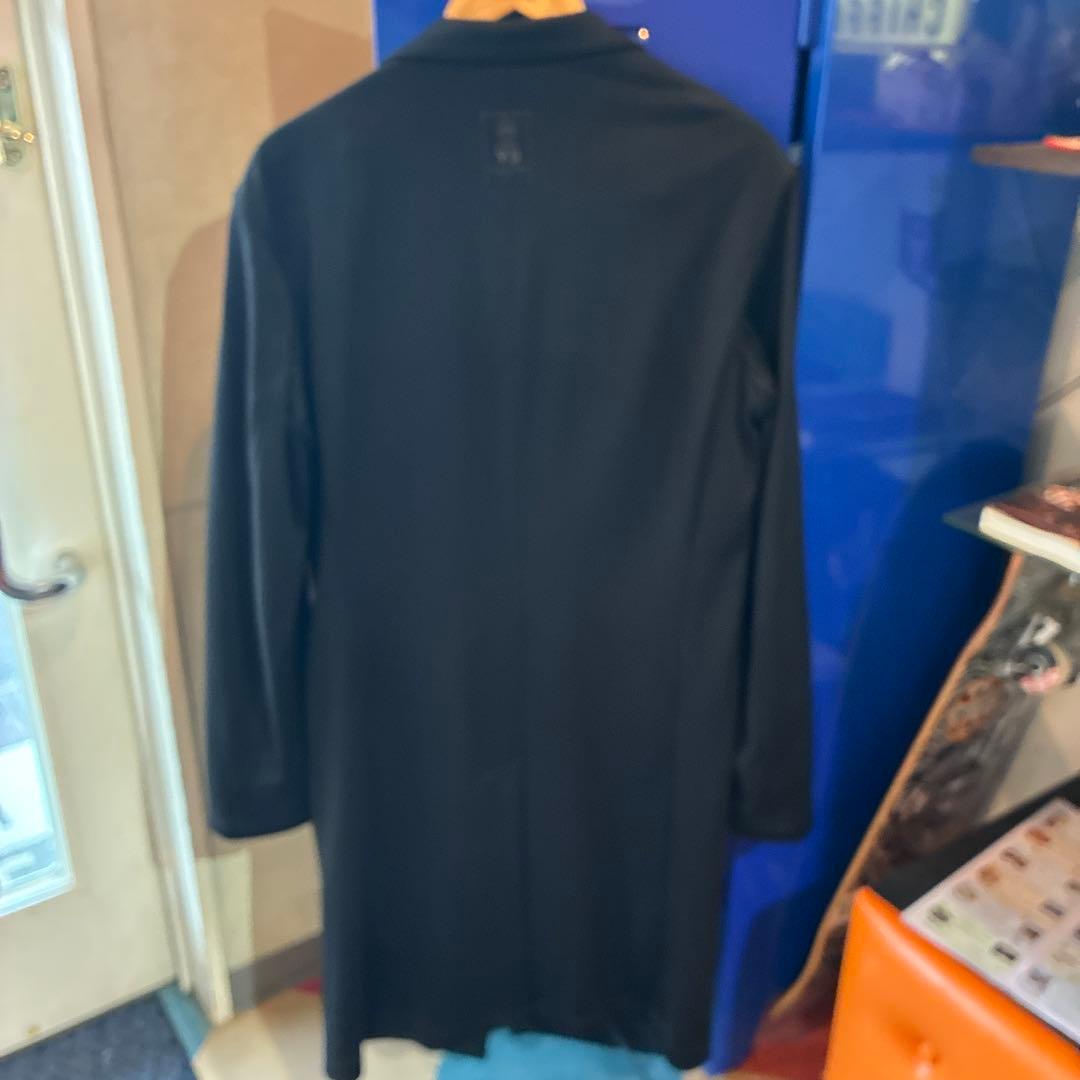 Y-3 黒 テーラードロングジャケット メッシュ裏地