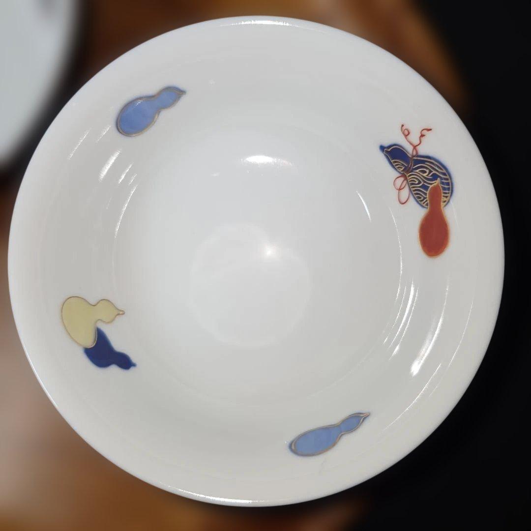 深川製磁　百年庵　六瓢　組飯碗　夫婦茶碗