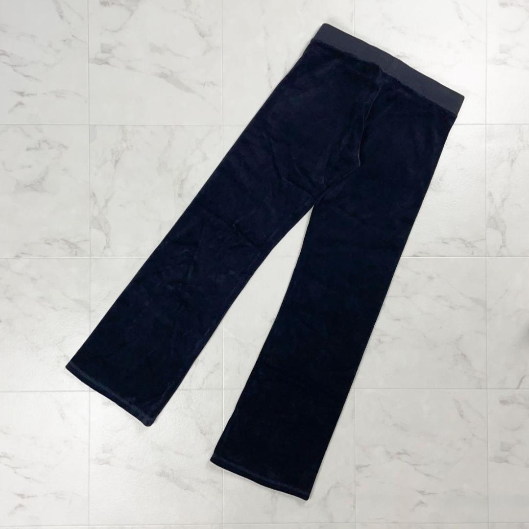 美品 ジューシークチュール ベロアセットアップジャージ 黒 サイズM*GD791