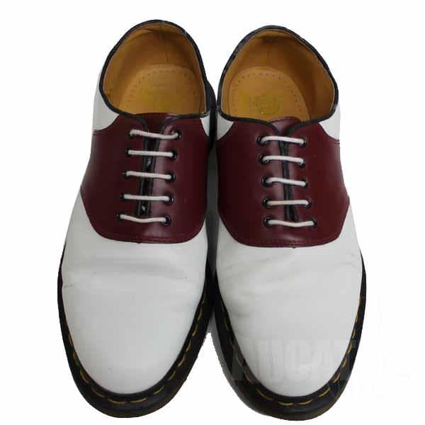 Dr.Martens サドルシューズ 5ホール UK8 白×茶 071K16