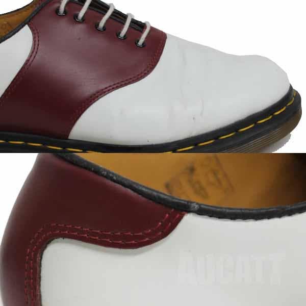 Dr.Martens サドルシューズ 5ホール UK8 白×茶 071K16