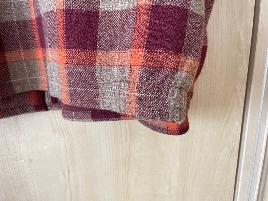 【PWA】REFINE-WOOL CHK DRIZZLER BEIGE CHK
