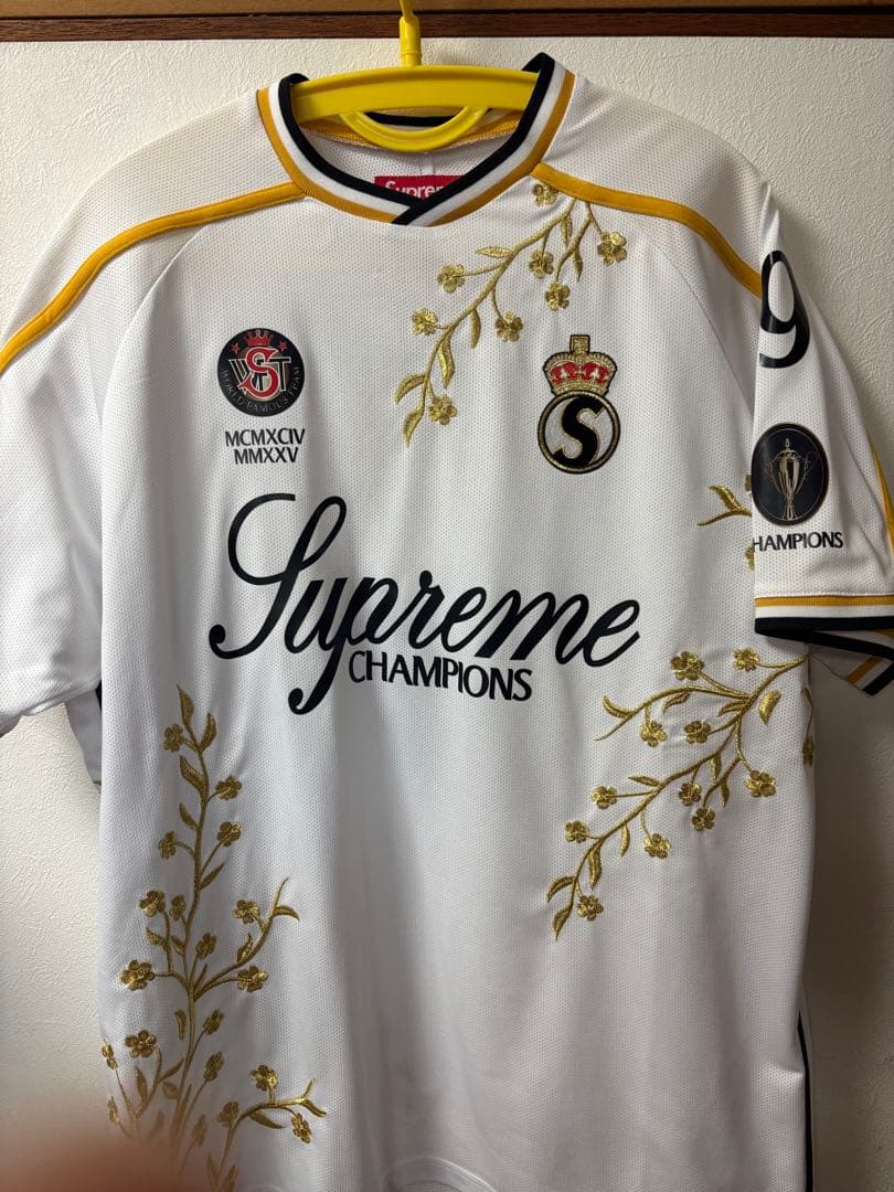 Floral Soccer Jersey ホワイト L