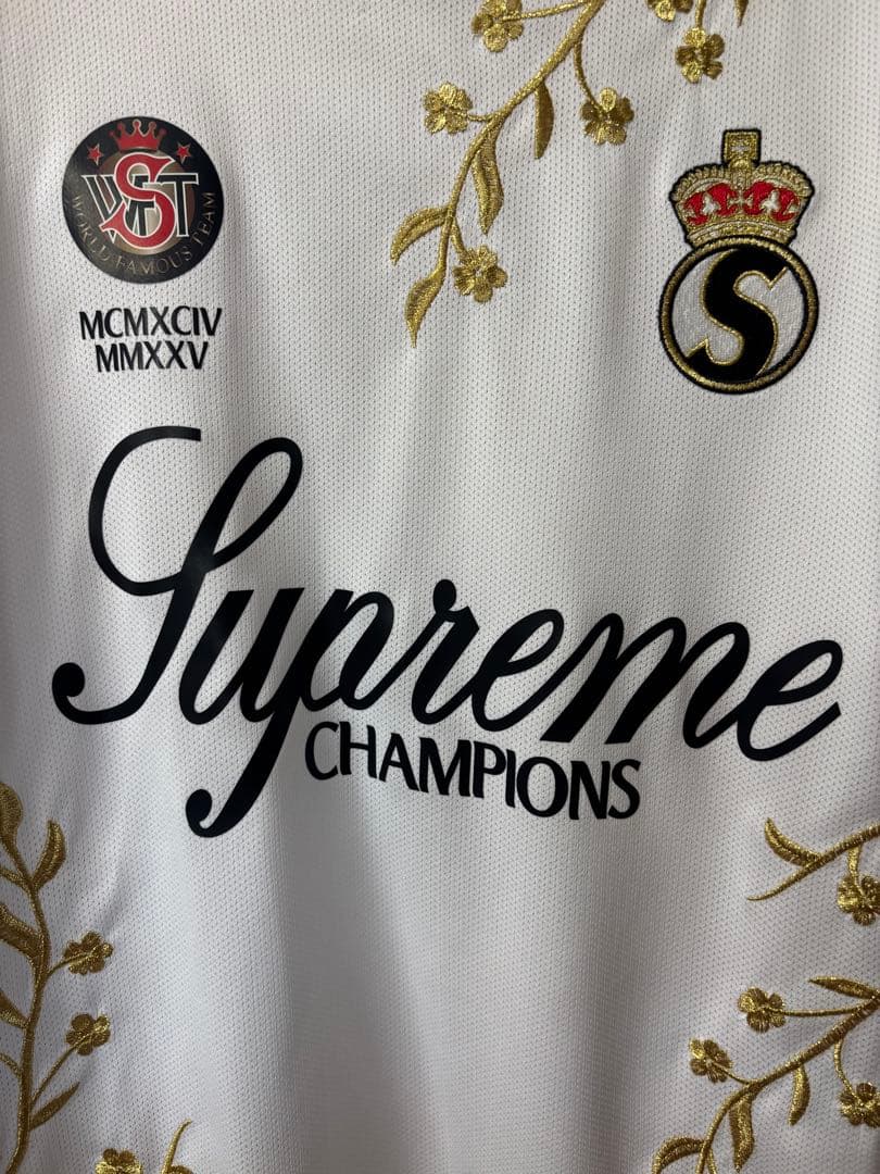 Floral Soccer Jersey ホワイト L