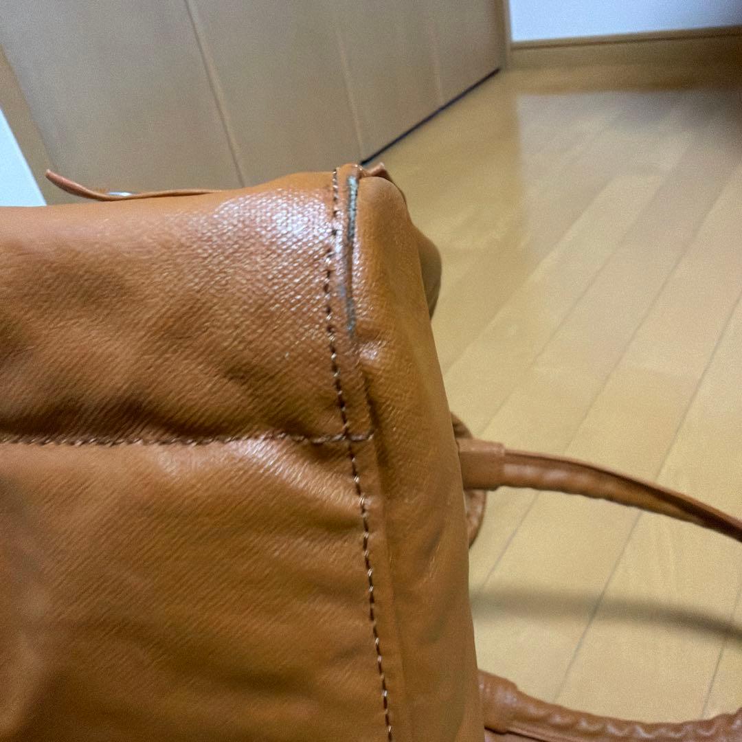 ポーター　キャメル　ミニボストンバッグ　中古品