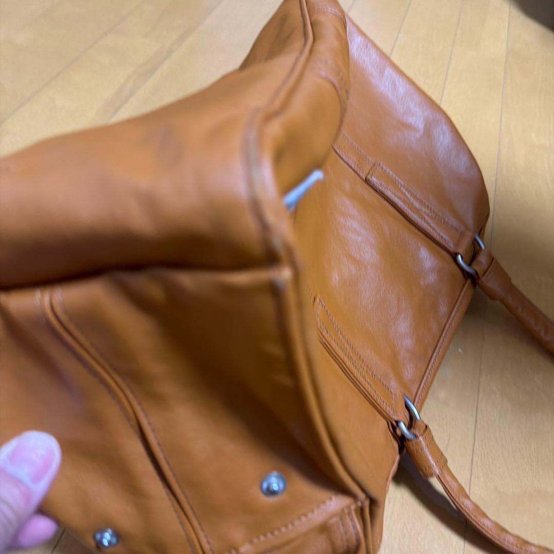 ポーター　キャメル　ミニボストンバッグ　中古品
