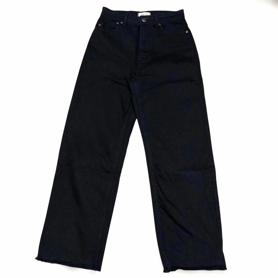 美品＊YANUK IENA別注 カットオフ　ストレートデニム LEA レア 25